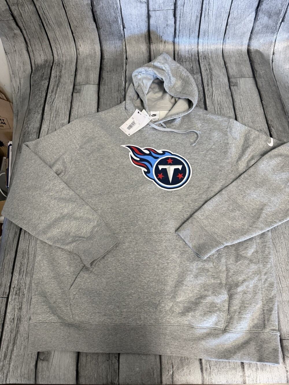 NWT Men’s Nike Tennessee Titans Hoodie XXL Tall Grey 2XLT
